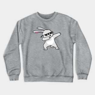 Dabbing Easter Bunny Funny Shirt Dab Hip Hop Rabbit Crewneck Sweatshirt